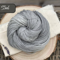 Dyed-to-order sweater quantities - Pendle Aran (100% superwash merino) hand dyed to order