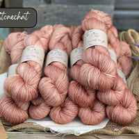 Dyed-to-order sweater quantities - Silverdale 4ply (75% superwash extrafine merino/ 15% nylon/ 10% silver stellina) hand dyed to order