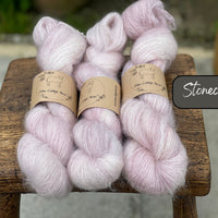 Dyed-to-order sweater quantities - Eldwick Lace (72% superkid mohair/28% silk) hand dyed to order