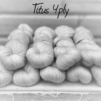 Dyed-to-order sweater quantities - Titus 4ply (75% superwash merino/25% silk) hand dyed to order