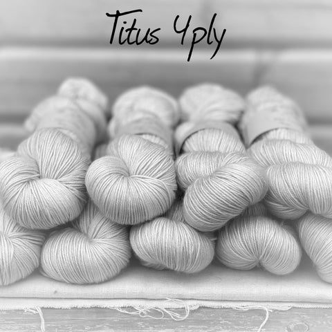 Dyed-to-order sweater quantities - Titus 4ply (75% superwash merino/25% silk) hand dyed to order