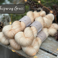 Dyed-to-order sweater quantities - Silverdale 4ply (75% superwash extrafine merino/ 15% nylon/ 10% silver stellina) hand dyed to order