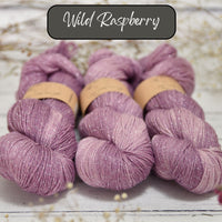 Dyed-to-order sweater quantities - Nateby 4ply (75% superwash merino/ 20% nylon/ 5% silver lurex) hand dyed to order