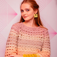 Open Grid Sweater by Claire Montgomerie for Inside Crochet: Yarn pack only - pick your own colours