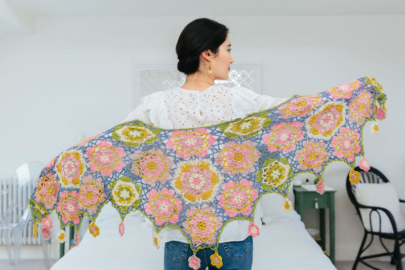 Floral Mandala Shawl by Jo Smith for Inside Crochet 