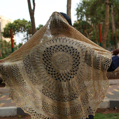 Sun and Shower by Jayalakshmi: knitted shawl add-on kit