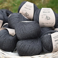 Milburn DK™ BFL/Silk in Charcoal (Dyelot 2023-A/2025-A)