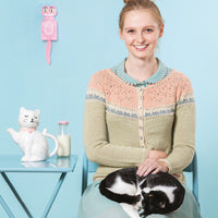 Tiny Cats Cardigan from Cat Knits by Marna Gilligan: Yarn pack only