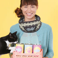 Covered in Cats Cowl from Cat Knits by Marna Gilligan: Yarn pack only