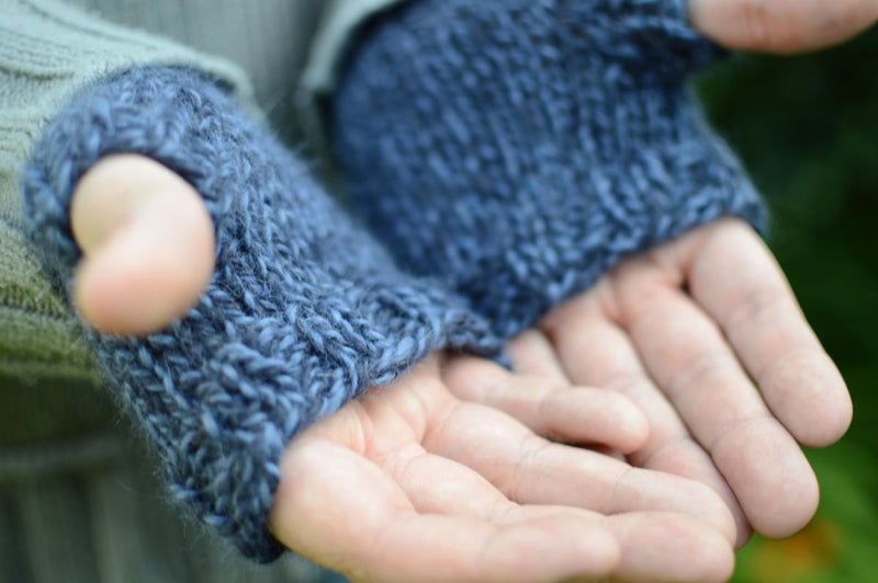Langrigg: Chunky knitted fingerless mitts kit