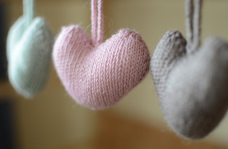 Hearts knitting pattern: Digital Download