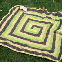 Silsden Lap Blanket crochet pattern: Digital Download