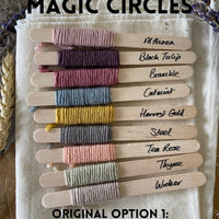 Magic Circles crocheted scarf by Jane Crowfoot: original palette yarn pack