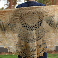 Sun and Shower by Jayalakshmi: knitted shawl add-on kit