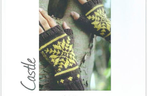 Castle Mitts knitting pattern: A4 Printed Pattern