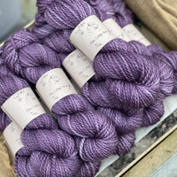 Purple chunky yarn
