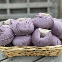 Pale purple yarn