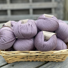 Pale purple yarn