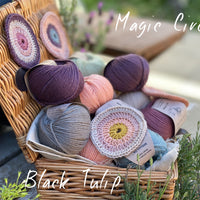 Magic Circles crocheted scarf by Jane Crowfoot: Yarn pack & pattern