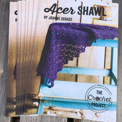 Acer - a crocheted shawl: A5 print pattern