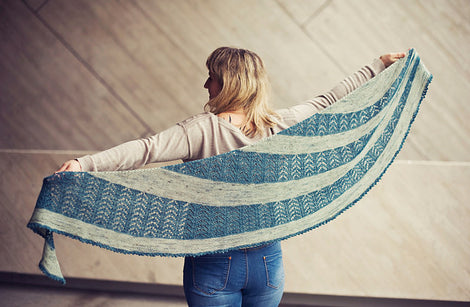 Royal Mile Shawl knitting pattern: A4 Print Pattern