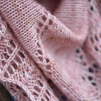 Close up of the Buttermere shawl by Victoria Magnus